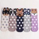 1Pair Pet Owners Fashion Cartoon Unisex Socks Puppy Dog Face Warm Cotton Floor Sock Shoes