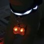 LED Clip-on Bone Collar Pendant Safety Light Puppy Dog Outdoors Dark Night Visible Protection