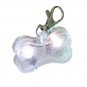 LED Clip-on Bone Collar Pendant Safety Light Puppy Dog Outdoors Dark Night Visible Protection