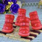 Pet Winter Warm Shoes Puppy Dog Snow Boot Anti-slip Booties Protective Paws Leather Cashmere Boots