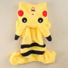 Pikachu Hooded Pet Jumpsuit XS-XL Hoodie Costume Onesie Halloween Holiday Dog Cat Pets Clothes