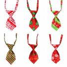 Christmas Pet Adjustable Neck Tie Holiday Necktie Holiday Party Grooming Bow Tie Collar Accessory