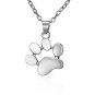 Paw Print Charm Pendant Necklace Pet Animal Dog Pawprint Plated Pendant Chain Fashion Jewelry