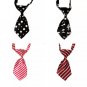 Adjustable Pet Necktie Patterns Print Puppy Dog Kitten Cat Holiday Prop Neck Tie Collar Accessories
