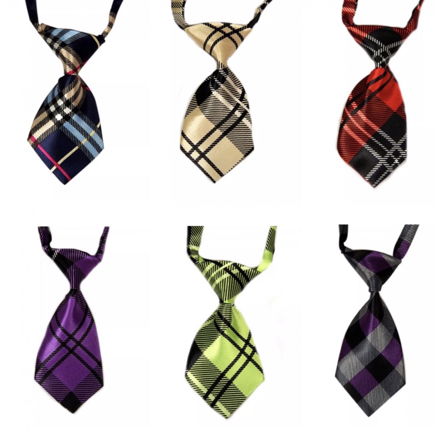 Adjustable Pet Necktie Patterns Print Puppy Dog Kitten Cat Holiday Prop Neck Tie Collar Accessories