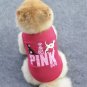 Victoriaâs Secret Pink Dog Pet XS-L Clothes Costume Cute Puppy Cat T-Shirt Summer Apparel