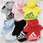 Adidog Pet Pullover Hoodie XS-2XL Sweater Pet Puppy Dog Apparel Clothes Fashion Style Jacket