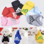 Adidog Pet Pullover Hoodie XS-2XL Sweater Pet Puppy Dog Apparel Clothes Fashion Style Jacket