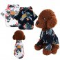Floral Tropical Print Collar Shirt XS-XXL Pet Puppy Dog Summer Clothing Chihuahua Pets Clothes