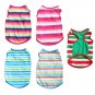 Colorful Stripped Pet Tank Top XS-XL Puppy Dog Cat T-Shirt Top Pets Spring Summer Clothes