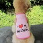 I Love My Mommy Daddy Top S-2XL Pet Puppy Dog Cat Lovable Tank Top Vest Pets Clothes