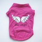 The Angel Wings Pet T-Shirt XS-XXL Puppy Dog Shirt Funny Graphic Apparel Pets Clothes