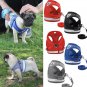 Reflective Paw Print Harness Leash XS-XL Set Puppy Dog Soft Mesh Vest Lead Outdoors Pet Walk