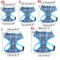 No Pull Plaid Pattern Pet Harness XS-XL Soft Mesh Vest Adjustable Chest Strap Collar Puppy Dog Walk
