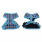 No Pull Plaid Pattern Pet Harness XS-XL Soft Mesh Vest Adjustable Chest Strap Collar Puppy Dog Walk