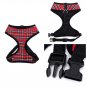No Pull Plaid Pattern Pet Harness XS-XL Soft Mesh Vest Adjustable Chest Strap Collar Puppy Dog Walk