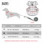No Pull Checkered Harness Leash S-L Set Pet Puppy Dog Cat Padded Mesh Vest With Bowknot