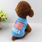 American Flag Pet Vest Tank Top XS-L Holiday Costume Puppy Dog Cat Party Pets Clothes