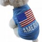 American Flag Pet Vest Tank Top XS-L Holiday Costume Puppy Dog Cat Party Pets Clothes