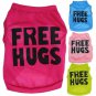 Free Hugs Letter Print Pet Tank XS-L Top Puppy Dogs Cat Tops Apparel  Clothes