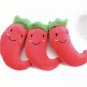 Squeaky Chili Pet Plush Chew Toy Funny Shape Puppy Dog Play Training Sound Squeaker Interactive Toys