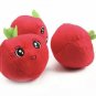 Squeaky Tomato Pet Plush Chew Toy Puppy Dog Interactive Training Sound Funny Squeaker Play Toys