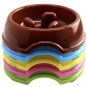 Pet Animal Plastic Bowl Slow Eater Puppy Dog Feed Eat Cat Slower Eating Food Training