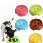 Pet Animal Plastic Bowl Slow Eater Puppy Dog Feed Eat Cat Slower Eating Food Training