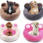 Paw Print Shape Pet Bed Nest S-XL Puppy Dog Warm Fleece Kennel Mats Blanket Cat Beds Cushion House