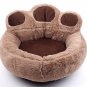 Paw Print Shape Pet Bed Nest S-XL Puppy Dog Warm Fleece Kennel Mats Blanket Cat Beds Cushion House