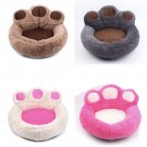 Paw Print Shape Pet Bed Nest S-XL Puppy Dog Warm Fleece Kennel Mats Blanket Cat Beds Cushion House