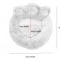 Paw Print Shape Pet Bed Nest S-XL Puppy Dog Warm Fleece Kennel Mats Blanket Cat Beds Cushion House