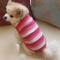 Colorful Stripped Pet Tank Top XS-XL Puppy Dog Cat T-Shirt Top Pets Spring Summer Clothes