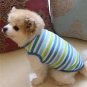 Colorful Stripped Pet Tank Top XS-XL Puppy Dog Cat T-Shirt Top Pets Spring Summer Clothes