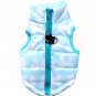 Padded Print Color Pet Vest XS-L Waterproof Warm Jacket Puppy Dog Design Coat Key Ring Outdoor Walk