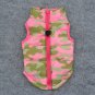 Padded Print Color Pet Vest XS-L Waterproof Warm Jacket Puppy Dog Design Coat Key Ring Outdoor Walk