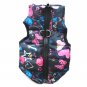 Padded Print Color Pet Vest XS-L Waterproof Warm Jacket Puppy Dog Design Coat Key Ring Outdoor Walk