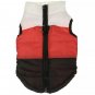 Waterproof Padded Color Pet Vest XS-L Color Block Warm Jacket Puppy Dog Coat Key Ring Outdoor Walk