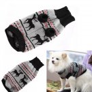 Pet Knit Reindeer Sweater XS-2XL Puppy Dog Kitten Cat Warm Clothes Coat Outwear Xmas Fashion Apparel