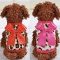 Leopard Bow Pet Sweater XXXS-XS Puppy Dog Soft Clothing Colorful Shirt Teacup Pets Cat Coat