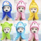 Animal Pet Bath Robe Towel S-L Cartoon Design Cat Dog Dressing Gown Pajamas Grooming Supplies
