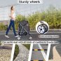 Pet Stroller 35 LB Animal Puppy Dog Kitten Cat Holder 3 Wheels Outdoors Travel Folding Carrier