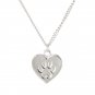 Paw Print Claw Heart Pendant Necklace Charm Cat Lover Pet Kitten Cat Animal Footprint Jewelry