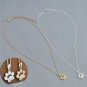 Paw Print Charm Pendant Necklace Pet Animal Dog Pawprint Plated Pendant Chain Fashion Jewelry