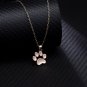 Paw Print Charm Pendant Necklace Pet Animal Dog Pawprint Plated Pendant Chain Fashion Jewelry