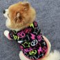 Peace Love Print Pet Sweater XS-L Puppy Dog Cat Clothes Winter Warm Vest T Shirt Coat Costumes
