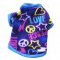 Peace Love Print Pet Sweater XS-L Puppy Dog Cat Clothes Winter Warm Vest T Shirt Coat Costumes