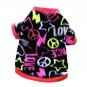 Peace Love Print Pet Sweater XS-L Puppy Dog Cat Clothes Winter Warm Vest T Shirt Coat Costumes