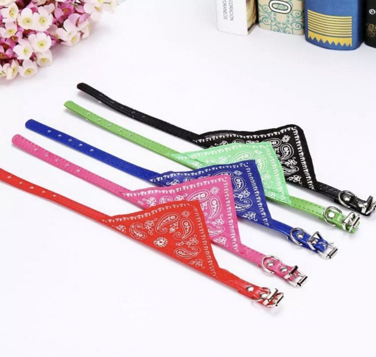 Adjustable Bandana Pet Collar Size Small Puppy Dog Kitten Cat Scarf Neckerchief Neck Pets Collars