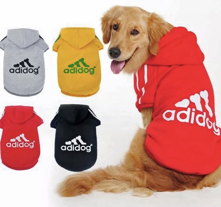Adidog Pet Pullover Hoodie 3XL-9XL Large Dog Sweater Pet Puppy Dog Apparel Clothes Fashion Style